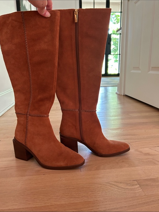 Vince Camuto Shoes - Vince Camuto Over-the-Knee Suede Kaleeca Boots in Cognac